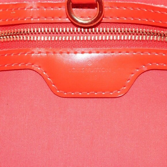 LOUIS VUITTON Vernis Wilshire PM Hand Bag Orenge Sunset - Picture 12 of 15